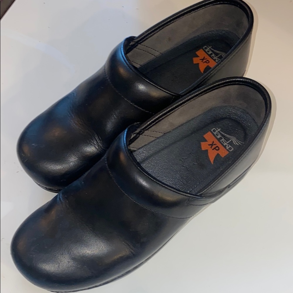 Dansko Black Slip-On Loafers with Slip-Resistant Sole